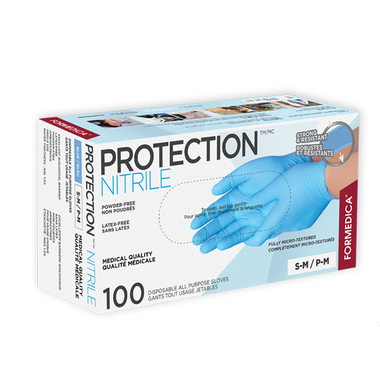 FORMEDICA Protection Nitrile Disposable Medical Quality All Purpose Gloves - TheBuyersClub.ca