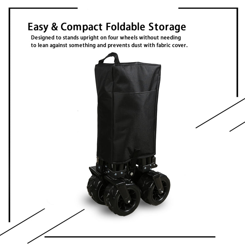 [Pre-order] BUYERSbasics™ Collapsible Heavy-duty Folding Utility Wagon, All-terrain Edition - TheBuyersClub.ca