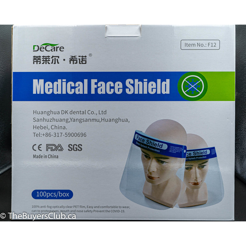 DeCare Medical Grade Safety Face Shield - TheBuyersClub.ca