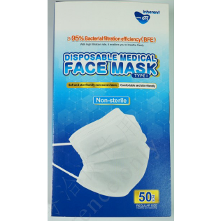 Inherent Disposable Type I 3-Layer Medical Face Mask (50pc/box) - TheBuyersClub.ca