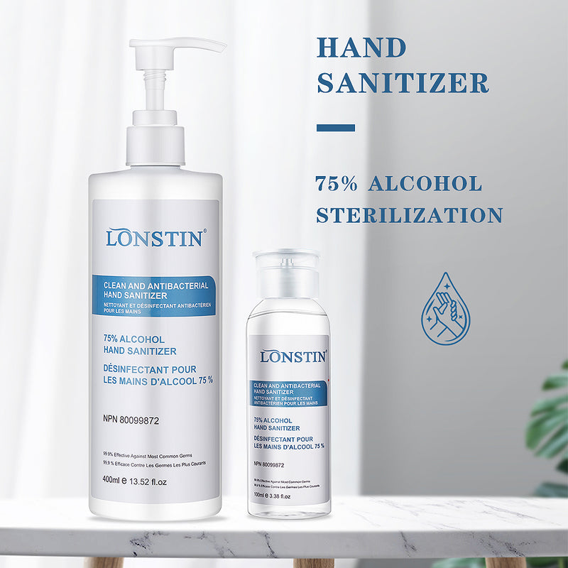 Lonstin® 75% Alcohol Hand Sanitizer Gel - 100mL - TheBuyersClub.ca