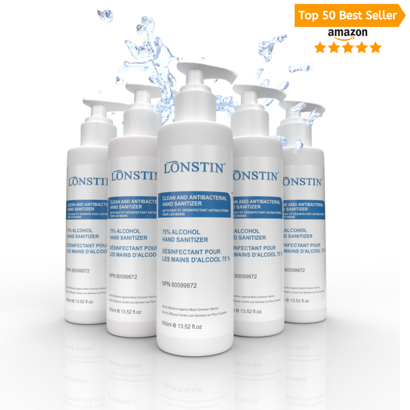 Lonstin® 75% Alcohol Hand Sanitizer Gel - 400mL - TheBuyersClub.ca