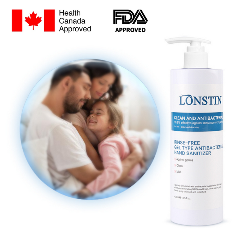 Lonstin® 75% Alcohol Hand Sanitizer Gel - 400mL - TheBuyersClub.ca