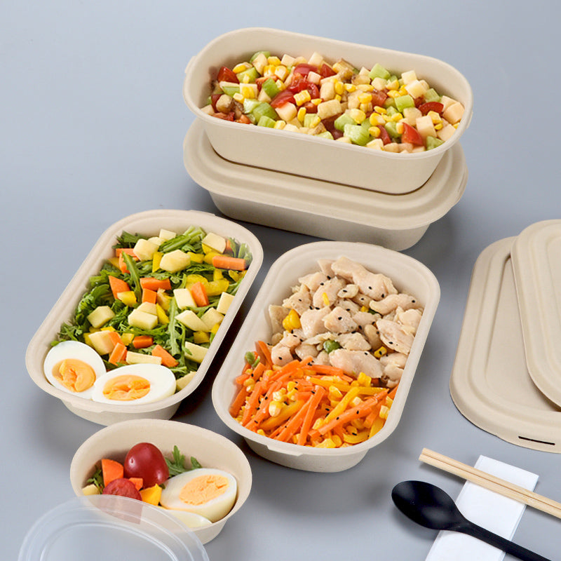 Pre-Order 9" x 5" x 2" Microwavable 29 Oz Restaurant Takeout Container With Lid - 500/Case - TheBuyersClub.ca