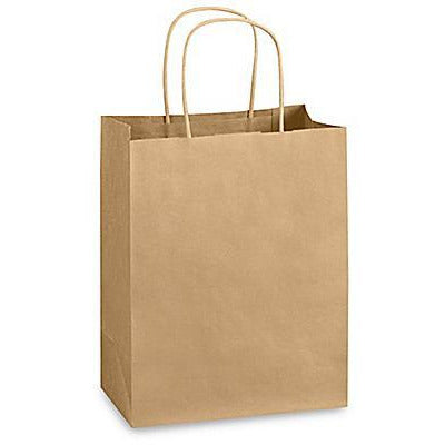 Eco-friendly Paper Bags - 14 x 15.7 x 7.1" - For Grocery Shopping and Restaurant Food Takeout - TheBuyersClub.ca