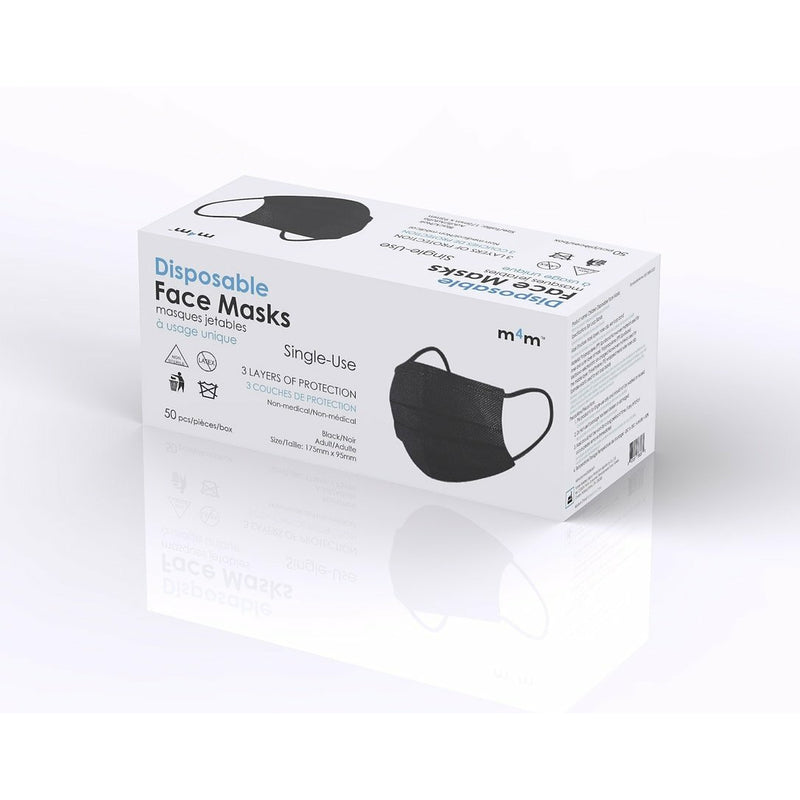 [Pre-order] Non-Medical 3-Ply Black Face Mask - TheBuyersClub.ca